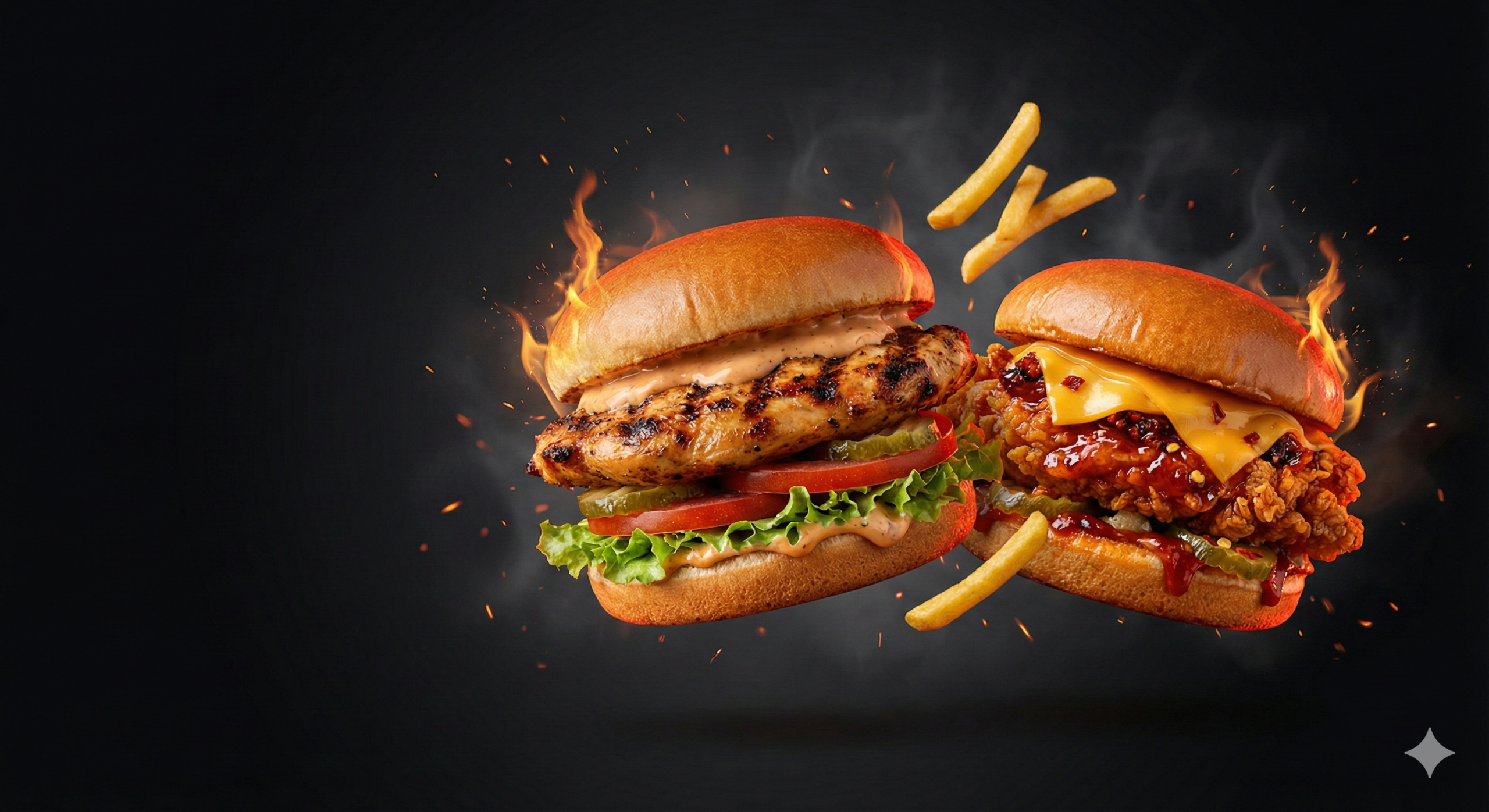 برجر الدجاج